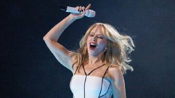 Kylie Minogue has wrapped up her first series of concerts at Las Vegas venue Voltaire. (EPA PHOTO)