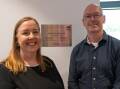 Member for Mailtand Jenny Aitchison and Property and Development NSW CEO Leon Walker at the new workplace hub. Picture supplied