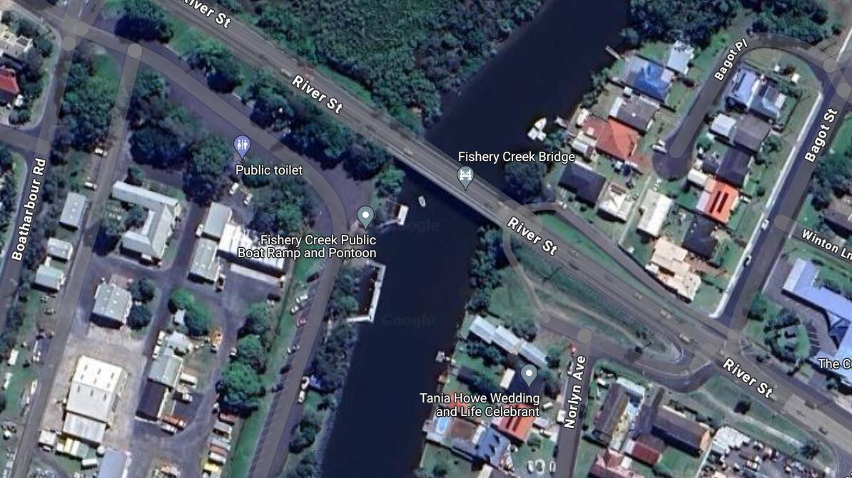 The bridge at Fisheries Creek in Ballina will be duplicated to help provide safer evacuation routes in floods. Picture by Google Maps