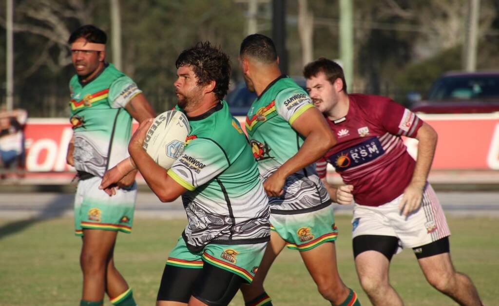 Northern United play Byron Bay in NRRRL at Red Devil Park on April 28. Picture by Cee Bee's Photos.