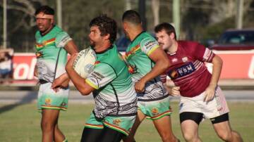 Northern United play Byron Bay in NRRRL at Red Devil Park on April 28. Picture by Cee Bee's Photos.